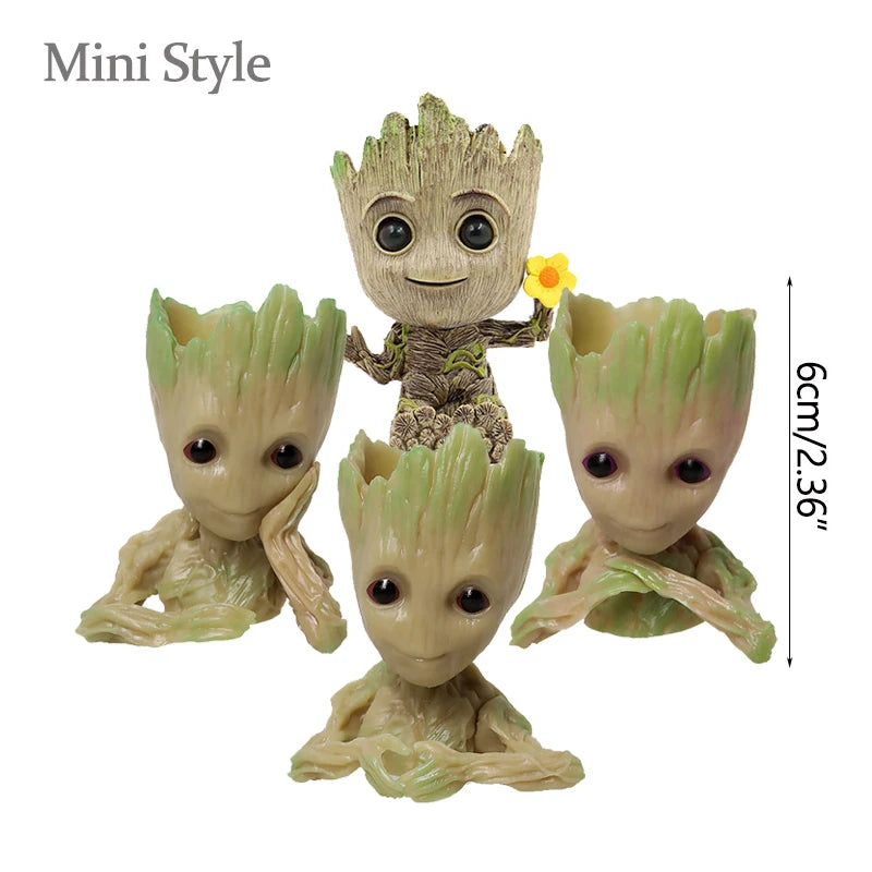 Home Decoration Crafts Miniature Model Office Desktop Display Cartoon Groot Figurines Handicrafts Decor Tree Man Ornament 5CM