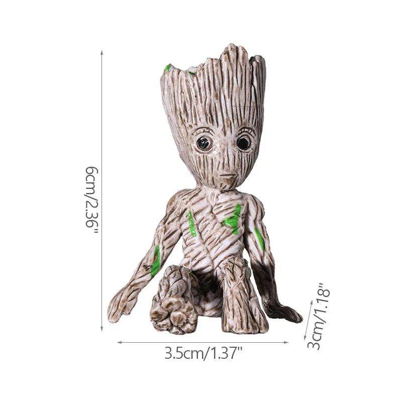 Home Decoration Crafts Miniature Model Office Desktop Display Cartoon Groot Figurines Handicrafts Decor Tree Man Ornament 5CM