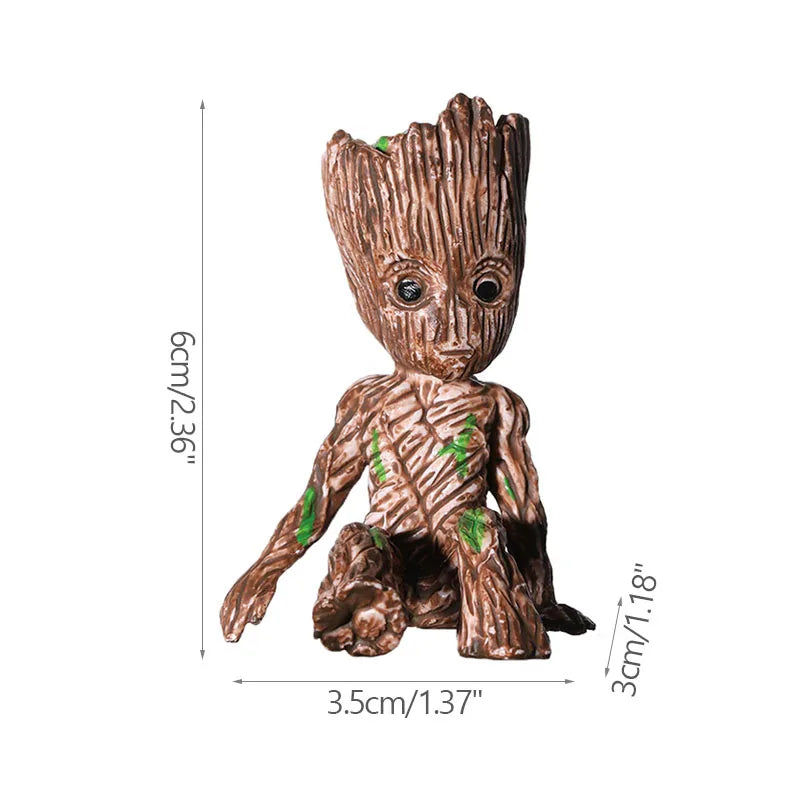 Home Decoration Crafts Miniature Model Office Desktop Display Cartoon Groot Figurines Handicrafts Decor Tree Man Ornament 5CM