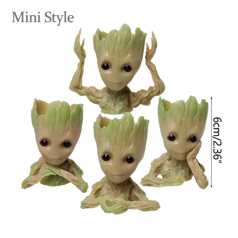 Home Decoration Crafts Miniature Model Office Desktop Display Cartoon Groot Figurines Handicrafts Decor Tree Man Ornament 5CM