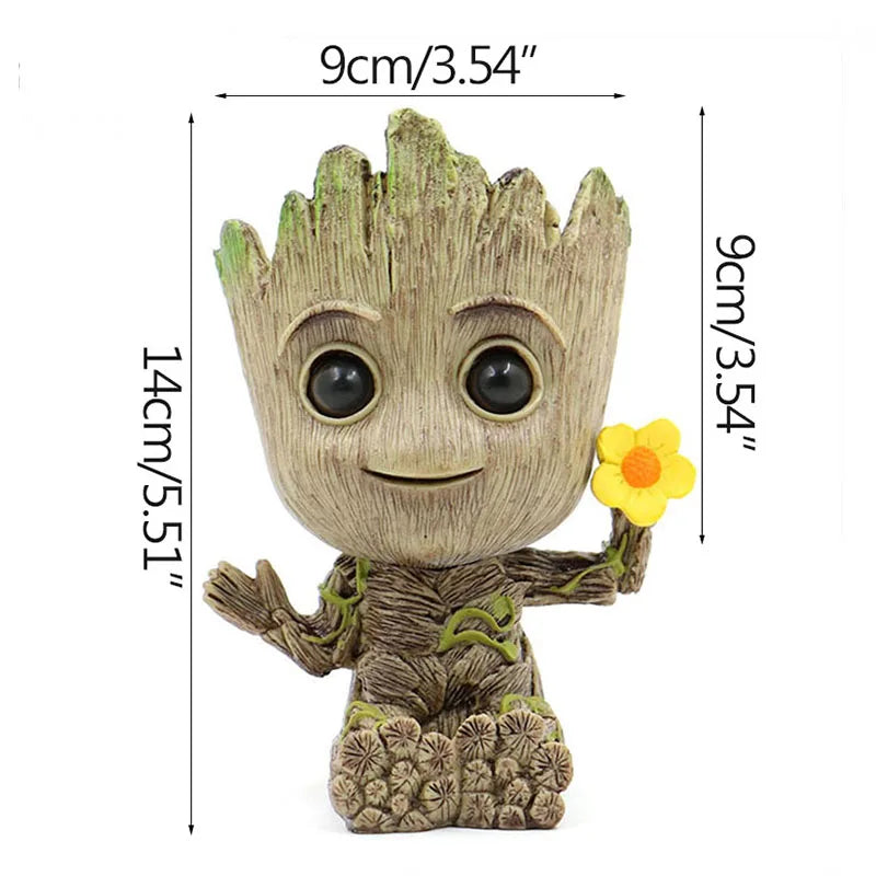 Home Decoration Crafts Miniature Model Office Desktop Display Cartoon Groot Figurines Handicrafts Decor Tree Man Ornament 5CM