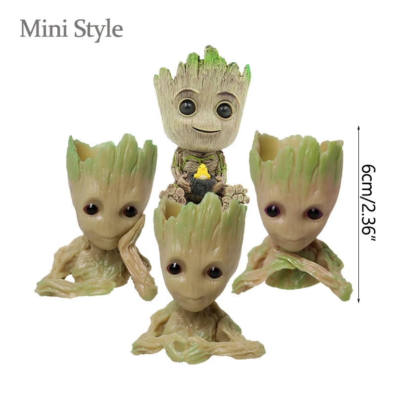 Home Decoration Crafts Miniature Model Office Desktop Display Cartoon Groot Figurines Handicrafts Decor Tree Man Ornament 5CM