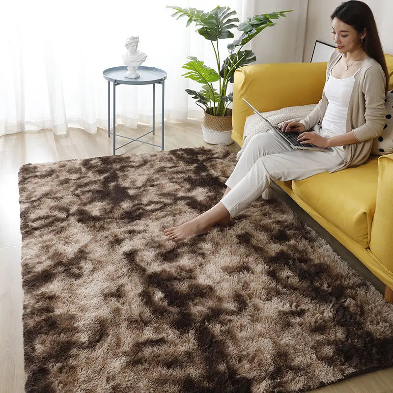 Fluffy Large Carpet Living Room Plush Lounge Rug in The Bedroom Floor Mat Soft Velvet Carpets For Children Kids Decoration  ﻿