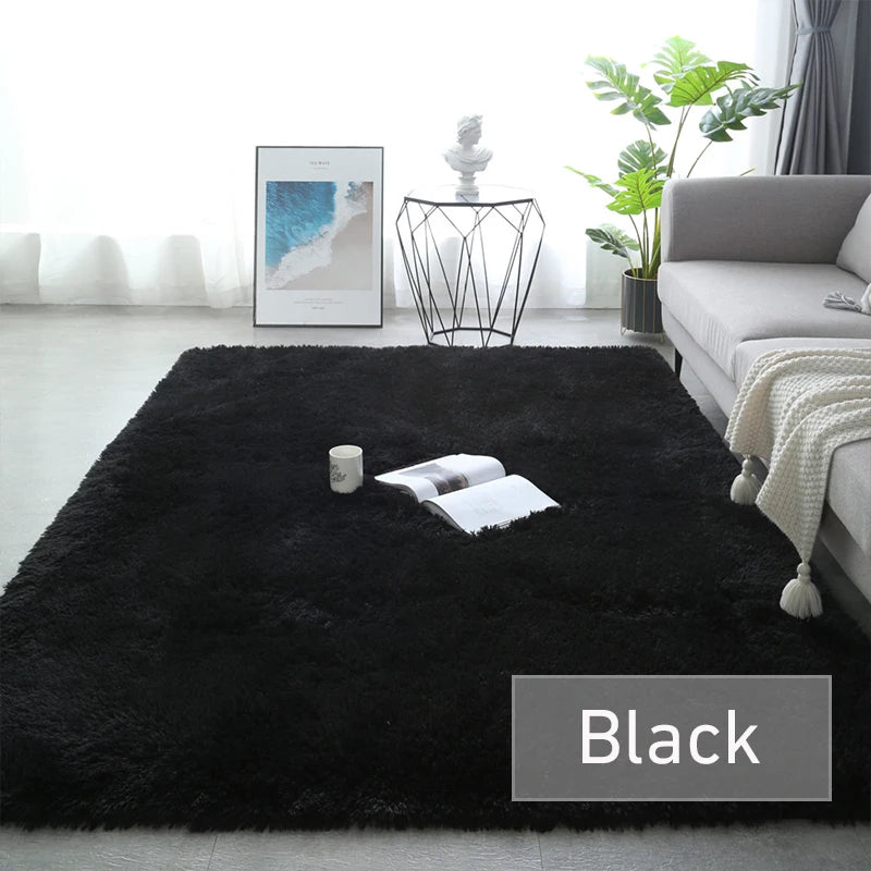 Fluffy Large Carpet Living Room Plush Lounge Rug in The Bedroom Floor Mat Soft Velvet Carpets For Children Kids Decoration  ﻿