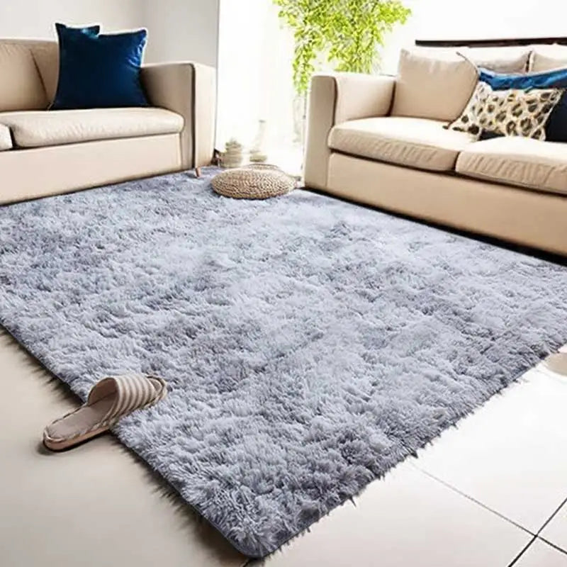 Fluffy Large Carpet Living Room Plush Lounge Rug in The Bedroom Floor Mat Soft Velvet Carpets For Children Kids Decoration  ﻿