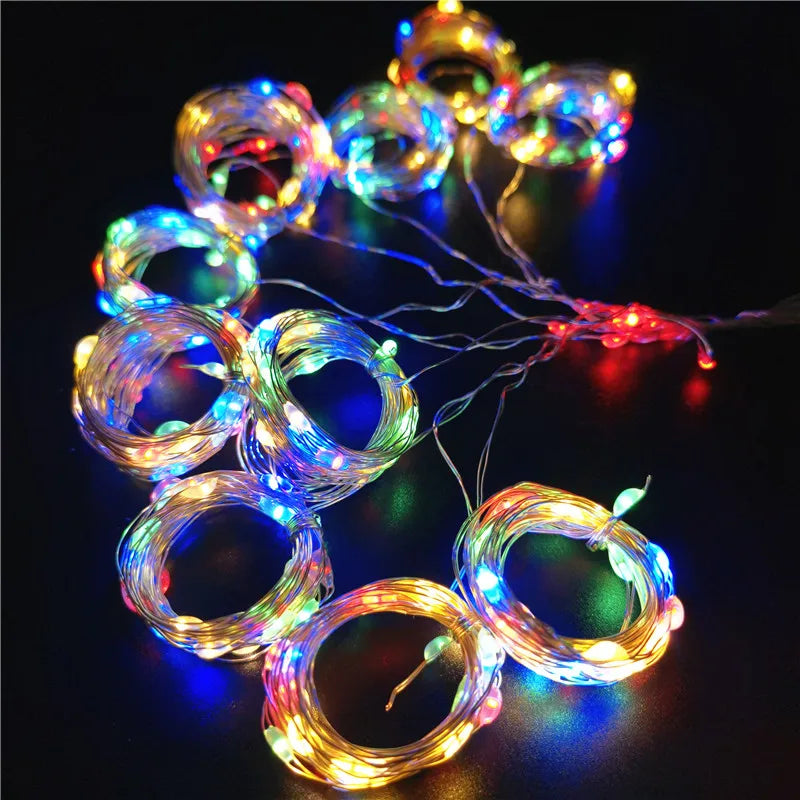 6x3M LED Curtain Garland on The Window USB Remote Control Fairy Lights String Wedding Christmas Decor for Bedroom Home New Year