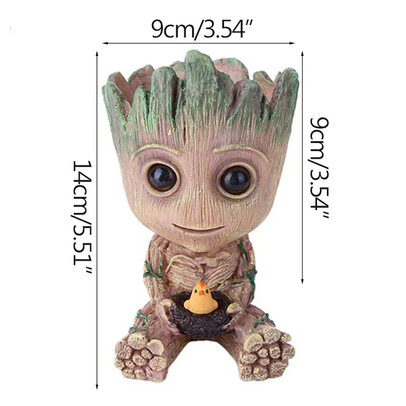 Home Decoration Crafts Miniature Model Office Desktop Display Cartoon Groot Figurines Handicrafts Decor Tree Man Ornament 5CM