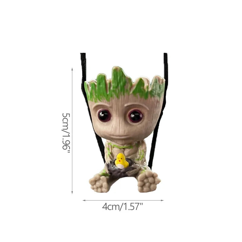 Nordic Decorative Vase Home Office Storage Pen Holder Anime Figure Desktop Ornaments Groot Flower Pots Garden Pots Planters Gift